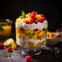 Tropical Trifle Delight: A Fruitful Creation with PlantOGram's Exotic Harvest